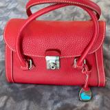 Dooney & Bourke Bags | Dooney & Bourke Small Red Flap Clasp Bag | Color: Red | Size: Os