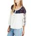 Free People Tops | Euc Free People We The Free Rio Embroidered Henley Boho Blouse Size Small | Color: Blue/White | Size: S