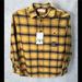 Zara Shirts & Tops | New Zara Plaid Flannel Shirt Size 10 Button Up Kids 500 5th Ave New York Yellow | Color: Black/Yellow | Size: 10b