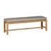 Summer Classics Club Picnic Outdoor Bench Wood/Natural Hardwoods in Brown/White | 15.75 H x 59 W x 16 D in | Wayfair 28544+C6486101W6101