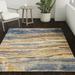 Blue 112 x 0.98 in Area Rug - 17 Stories Modern Area Rug Barkley Modern Geode Area Rug MODAABK42BL | 112 W x 0.98 D in | Wayfair