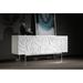 Orren Ellis Valencio High Gloss Sideboard Wood in White | 28 H x 71 W x 21 D in | Wayfair C5452C388A9F48148784F12EB150C327