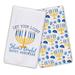 The Holiday Aisle® Let Your Light Shine Bright Tea Towel Cotton Blend in Blue | 25 H x 16 W in | Wayfair BF6DA0D281E64FEBA51C842904E887F1