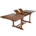 Loon Peak® Catrece Rectangular 6 - Person 72" Long Teak Outdoor Dining Set w/ Cushions Wood/Teak in Brown/White | 72 W x 36 D in | Wayfair