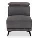 Slipper Chair - Everly Quinn 39.38" W Polyester Slipper Chair Polyester in Gray | 39.75 H x 39.38 W x 26 D in | Wayfair