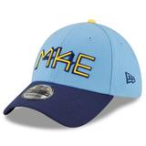 Men's New Era Powder Blue Milwaukee Brewers 2022 City Connect 39THIRTY Flex Hat