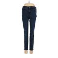 Abercrombie & Fitch Jeans - Mid/Reg Rise Skinny Leg Denim: Blue Bottoms - Women's Size 26 - Indigo Wash