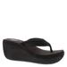 Volatile Zoe Platform Flip Flop - Womens 6 Black Sandal Medium
