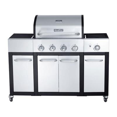 All Grill - Allgrill Basic-Line Major Edelstahl/schwarz Gasgrill mit 4 Brennern, Seitenkocher und Image