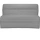 Joé Banquette bz 3 places - Tissu gris clair - Contemporain - l 143 x p 97 cm