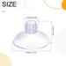 20pcs Suction Cup without Hooks 19mm Dia. Wall Hanger for Home PVC - Transparent