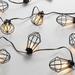 SAFAVIEH Lighting Ellina 10 FT Led Outdoor String Lights - Black