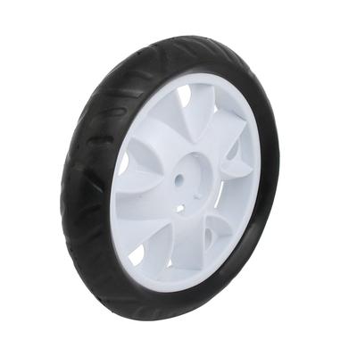 170mm Diameter Plastic Single Wheel Pulley Rolling Roller - Black, White