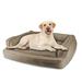 Walnut Sofa Dog Bed, 50" L X 39" W X 13" H, X-Large, Brown