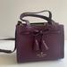 Kate Spade Bags | Kate Spade Hayes Street Isobel Small Leather Satchel Bag-Burgundy | Color: Brown/Red | Size: Os