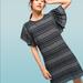 Anthropologie Dresses | Anthropologie Moon River Black Striped Tunic Dress - L | Color: Black | Size: L