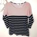 Anthropologie Tops | Anthro Postmark Mixed Media Top With Polka Dots And Stripes | Color: Black/Red | Size: S