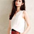 Anthropologie Tops | Anthropologie Holding Horses Button Down Tank S | Color: White | Size: S
