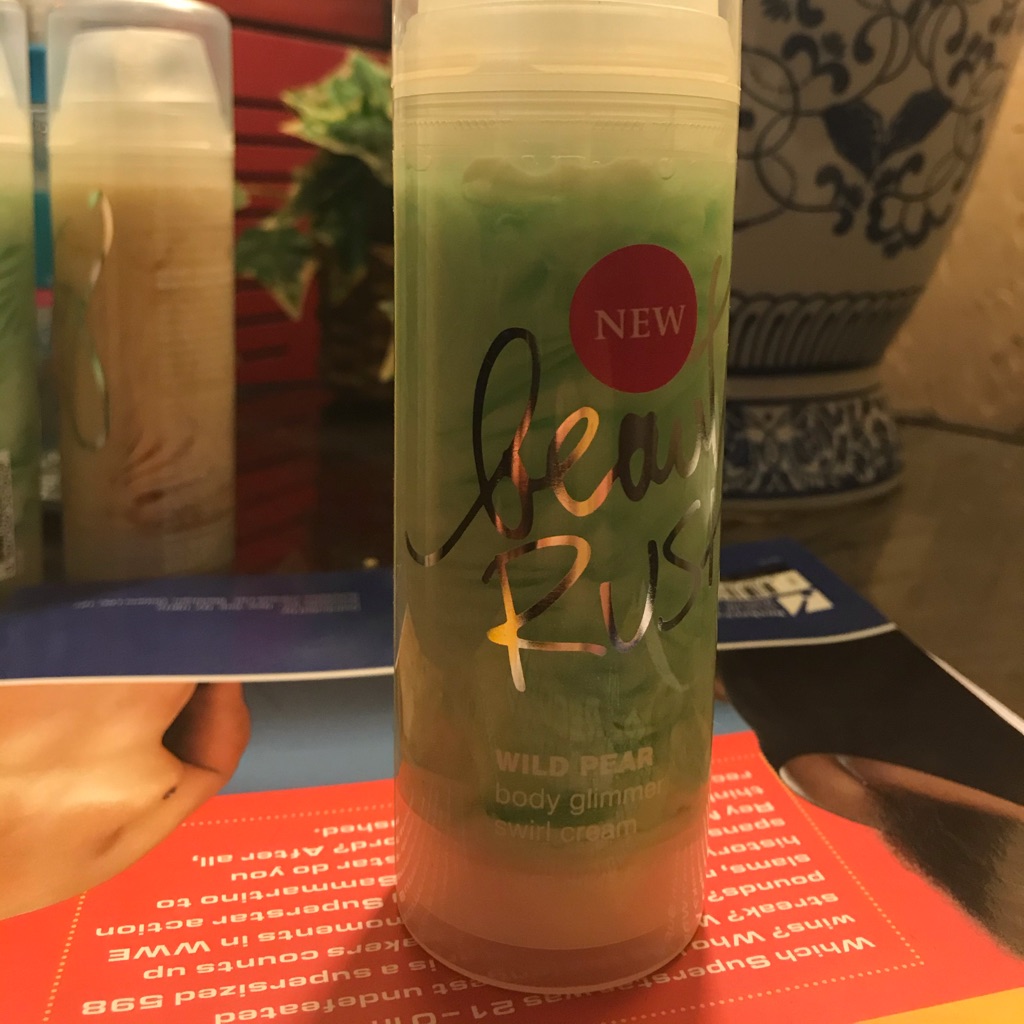 Victoria's Secret Bath & Body | Beauty Rush. Victoria’s Secret . Wild Pear Body Glimmer Swirl Cream. 5 Fl Oz | Color: Green | Size: Os