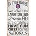 Washington Nationals 11'' x 19'' Team In This House Sign