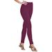Plus Size Women's Stretch Cotton Legging by Woman Within in Deep Claret (Size 1X)