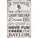 Baylor Bears 11'' x 19'' Team In This House Sign