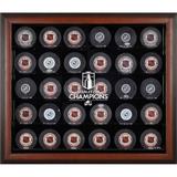 Colorado Avalanche 2022 Stanley Cup Champions Brown Framed 30-Puck Logo Display Case