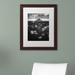Trademark Fine Art 'Mont Saint Michel' Framed Photographic Print Canvas in Black/White | 0.75 D in | Wayfair RV0100-B1114BMF