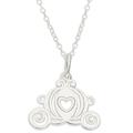 Disney Jewelry | Disney Princess Sterling Silver Carriage Pendant, 18" | Color: Silver | Size: 18" Chain