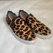 Kate Spade Shoes | Kate Spade Lilly Leopard Print Calf Hair Slip On Sneaker Shoes Size 7 | Color: Black/Brown | Size: 7