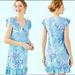 Lilly Pulitzer Dresses | Nwt Lilly Pulitzer Rejina Dress In Blue Haven "Hey Hey Soleil" Size S | Color: Blue/White | Size: S