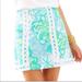 Lilly Pulitzer Skirts | Lilly Pulitzer Pansy Lace Skort Skirt Shorts Lagoon Green Wave Rider Floral Aqua | Color: Blue/Green | Size: 0