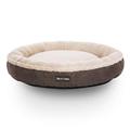 Feandrea Hundebett, Hundekorb, Katzenbett, Donut, rund, Ø 65 cm, grau PGW65C