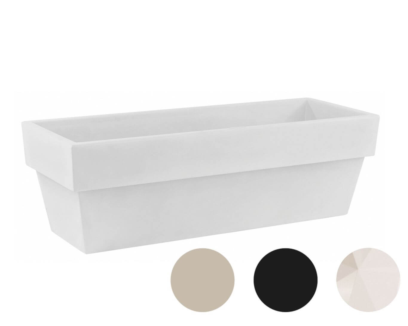 Vondom »JARDINERA« Konischer Topf Outdoor Pflanzengefäß 80x30 cm / Ecru / Basic Matt Image