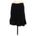 Zara TRF Casual A-Line Skirt Knee Length: Black Solid Bottoms - Women's Size Medium