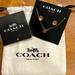 Coach Jewelry | Coach Open Circle Necklace And Tea Rose Stud Earrings Set | Color: Gold | Size: Os