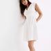 Madewell Dresses | Madewell Denim Cap-Sleeve Button-Front Dress In Tile White, Sz 2 Nwt | Color: White | Size: 2