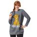 Plus Size Women's Disney Simba Hakuna Fleece Sweatshirt by Disney in Medium Heather Grey Simba (Size M)
