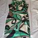 Nine West Dresses | Nine West Dress Size #10 Blk/Wht/Teal Green | Color: Green/White | Size: 10