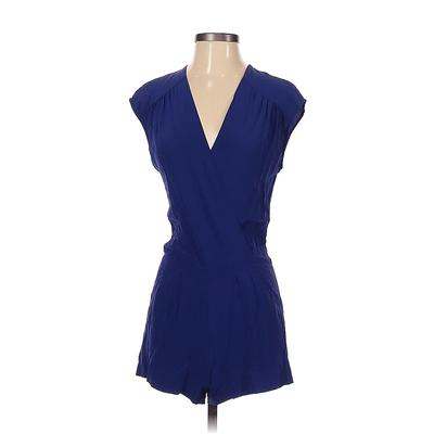Twelfth Street by Cynthia Vincent Romper: Blue Solid Rompers - Size P