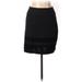 Ann Taylor LOFT Outlet Casual Skirt: Black Solid Bottoms - Women's Size Medium