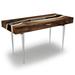 Arditi Collection Harmonia River Solid Wood Desk Wood/Metal in Brown | 29.5 H x 55 W x 23.6 D in | Wayfair ARD-007-SATIN-BRONZE