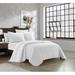New York & Company Cotton Blend Quilt Set Polyester/Polyfill/Cotton in White | Queen Quilt + 2 Standard Shams | Wayfair BQS30436-WR