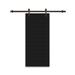 Barn Door - Calhome Paneled Manufactured Wood & Metal Painted Interior Sliding Barn Door w/ Installation Hardware Kit Manufactured Wood | Wayfair