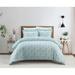 Chic Home Black/White Microfiber 3 Piece Duvet Cover Set Microfiber in Blue | Queen Duvet + 6 Queen Additional Pieces | Wayfair BDS42439-42231-WR