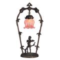 "19""High Pink Cherub with Violin Accent lamp - Meyda Lighting 12592"