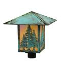 "16"" Square Seneca Tall Pines Post Mount - Meyda Lighting 123090"