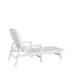 Williamspace 46.45" Long Reclining Single Chaise Plastic in White | 22.8 W x 46.45 D in | Outdoor Furniture | Wayfair TY-WH
