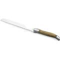 Orchids Aquae Bread Knife, Serrated, Olive Wood Wood/Stainless Steel in Brown/Gray | Wayfair WDN916LXWK9DB17M84