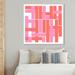Oliver Gal Calabasas - Graphic Art on Canvas Metal in Pink/Red | 40 H x 40 W x 1.5 D in | Wayfair 12179_40x40_CANV_WFL